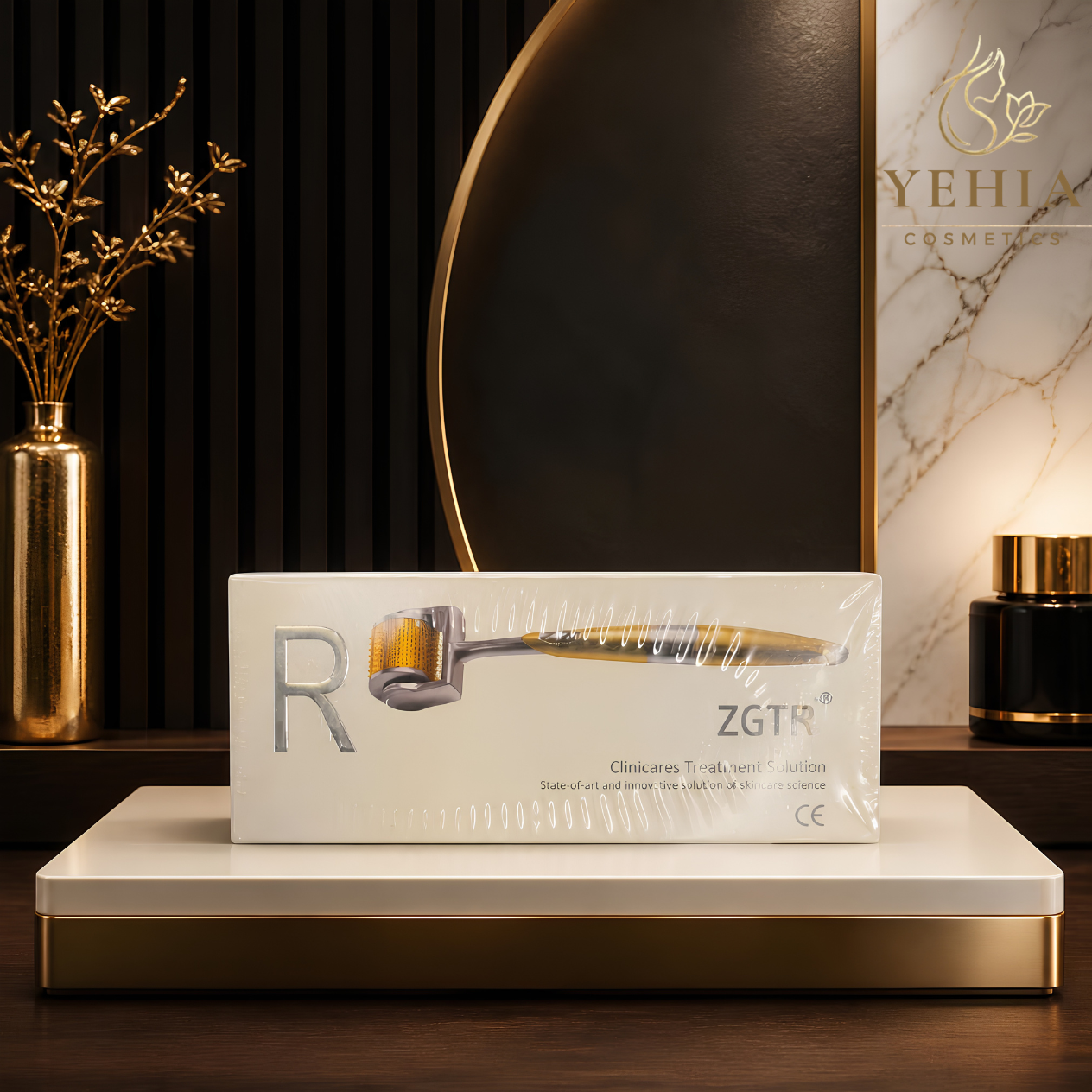 ZGTS Gold Derma Roller Clinicares Micro-Needling Skin Tool