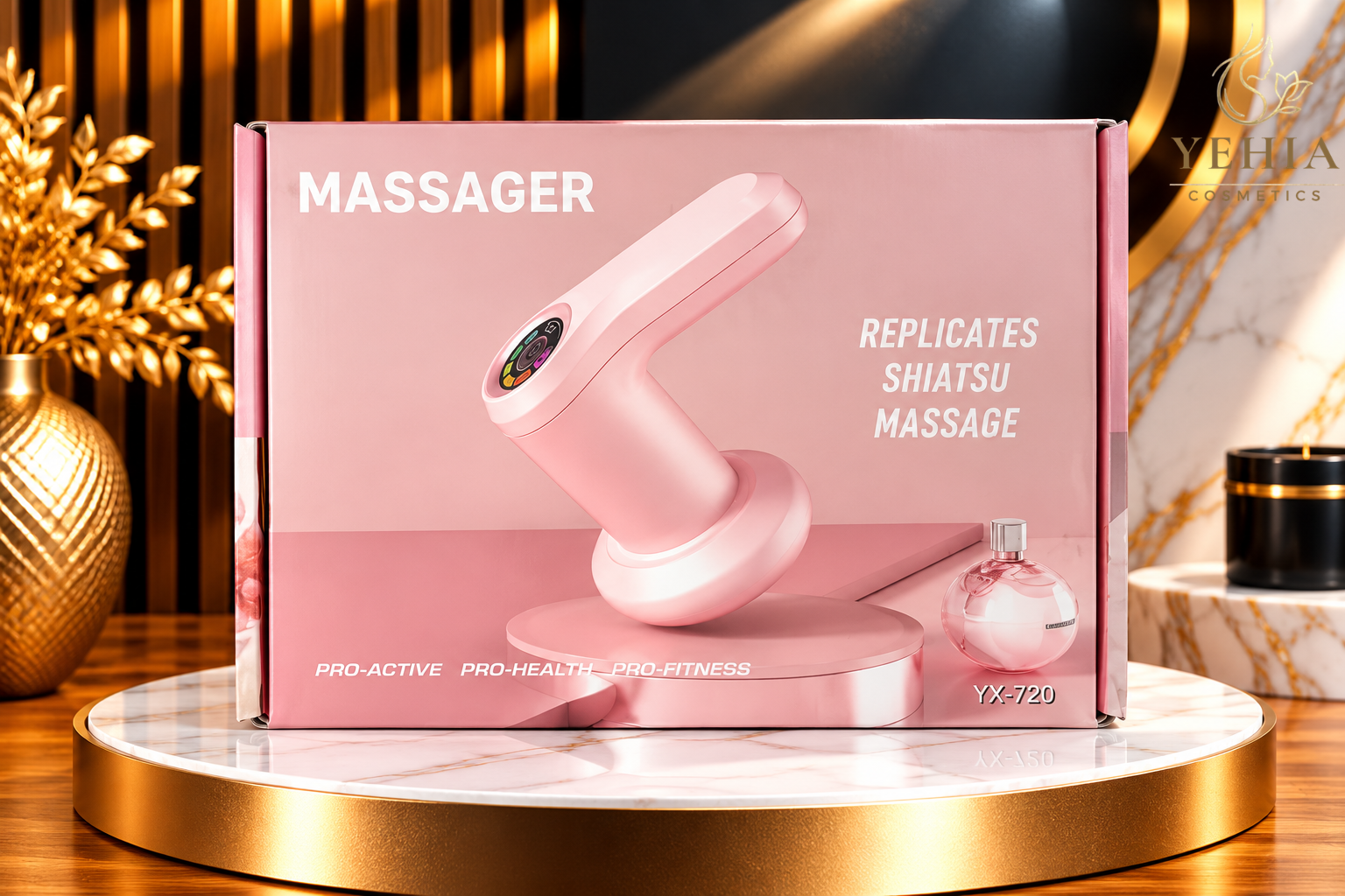YX-720 Handheld Electric Body Massager with Shiatsu Simulation