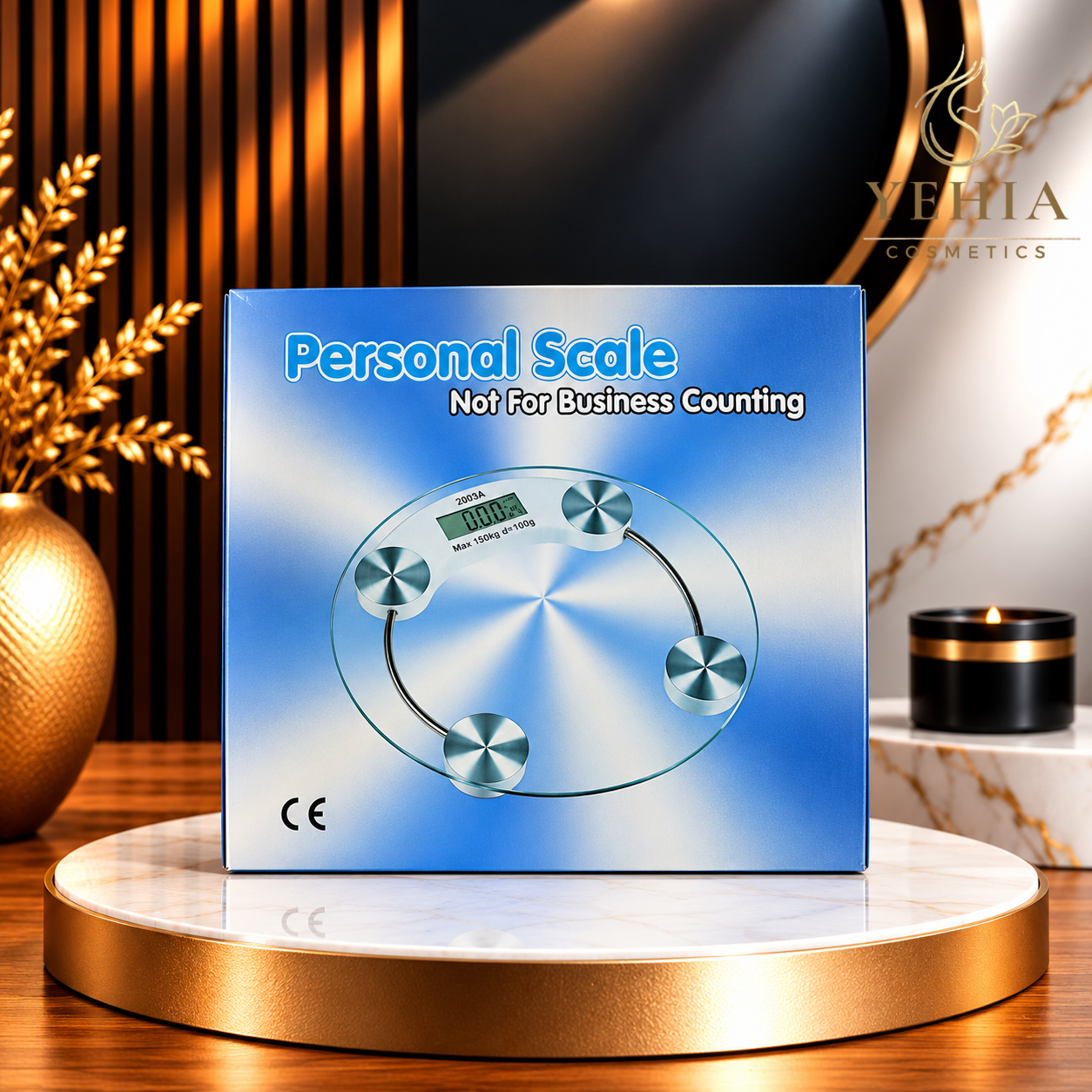 Round Glass Digital Personal Body Scale