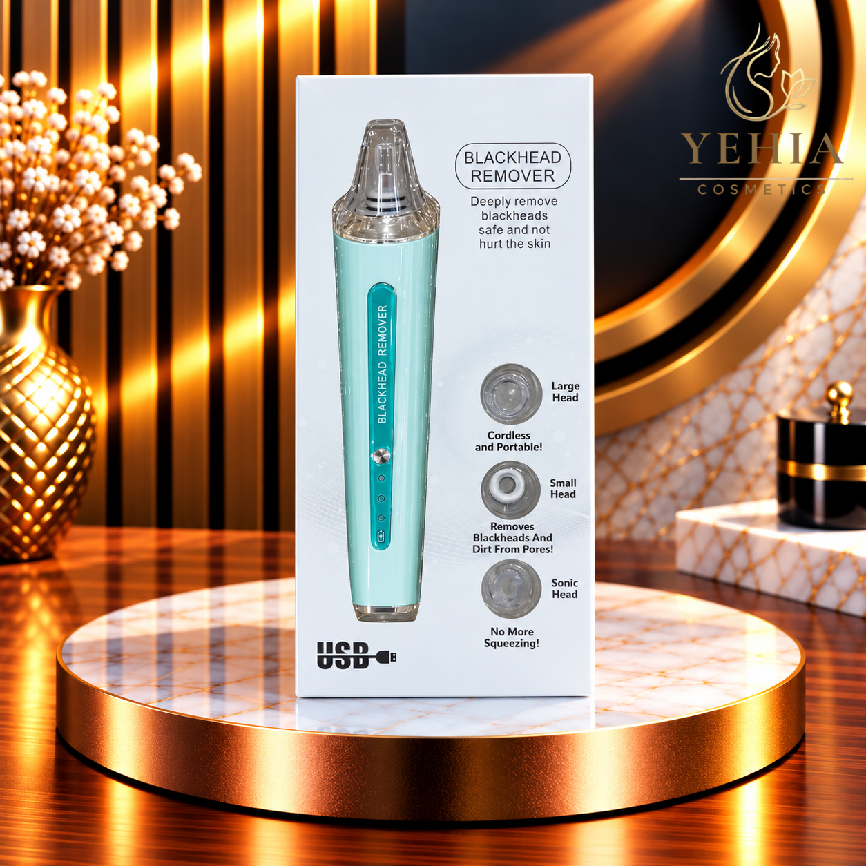 Cordless Blackhead Remover & Pore Cleaner Device