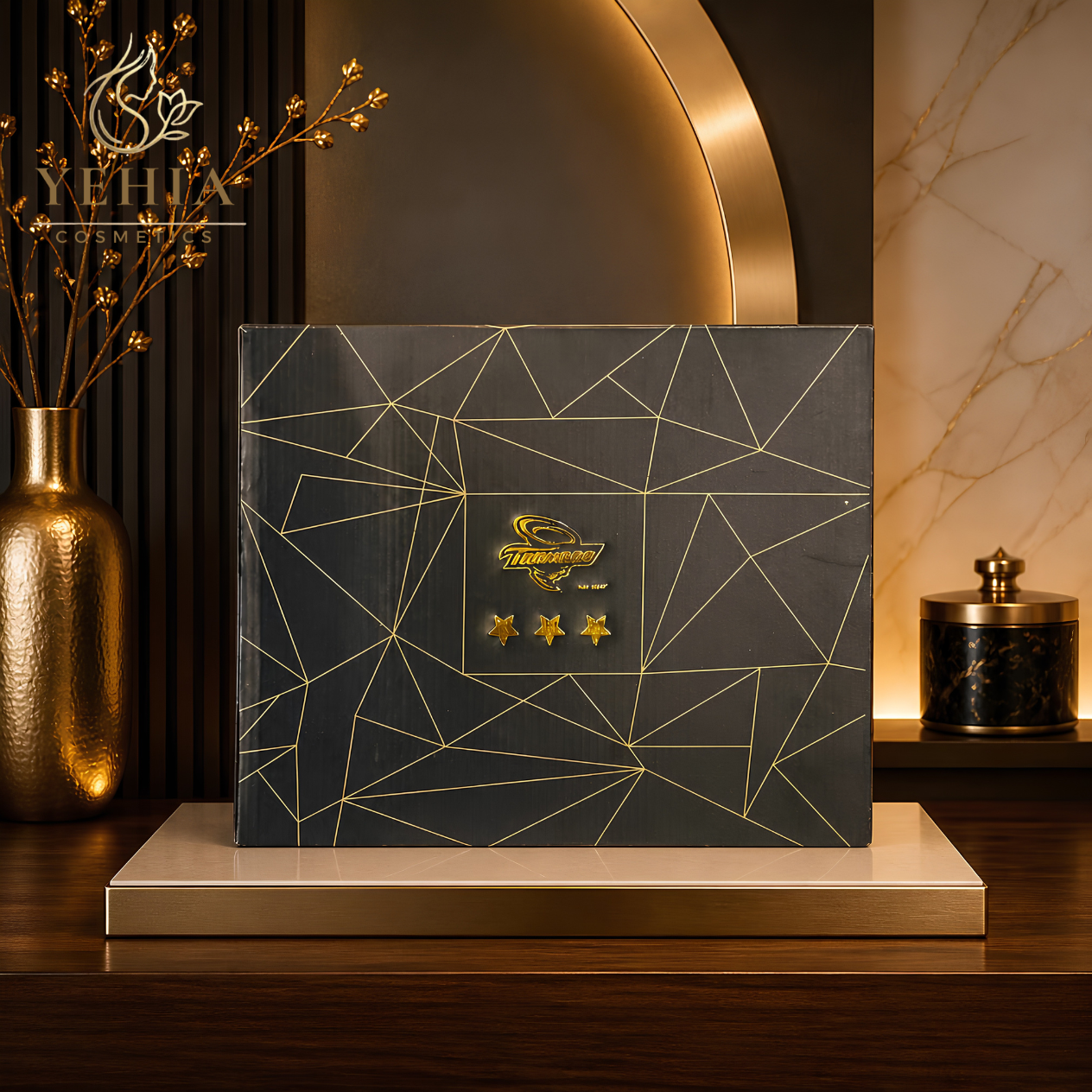 TORNADO Gold 3 Stars Professional Hair Straightener Box Edition