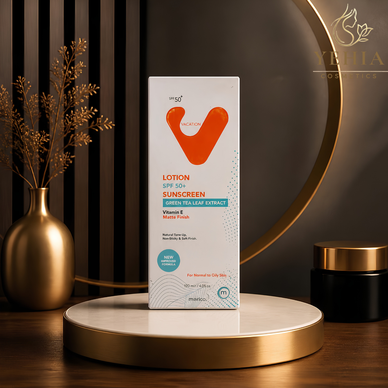 VACATION Sunscreen Lotion SPF 50+ with Green Tea & Vitamin E – 120ml