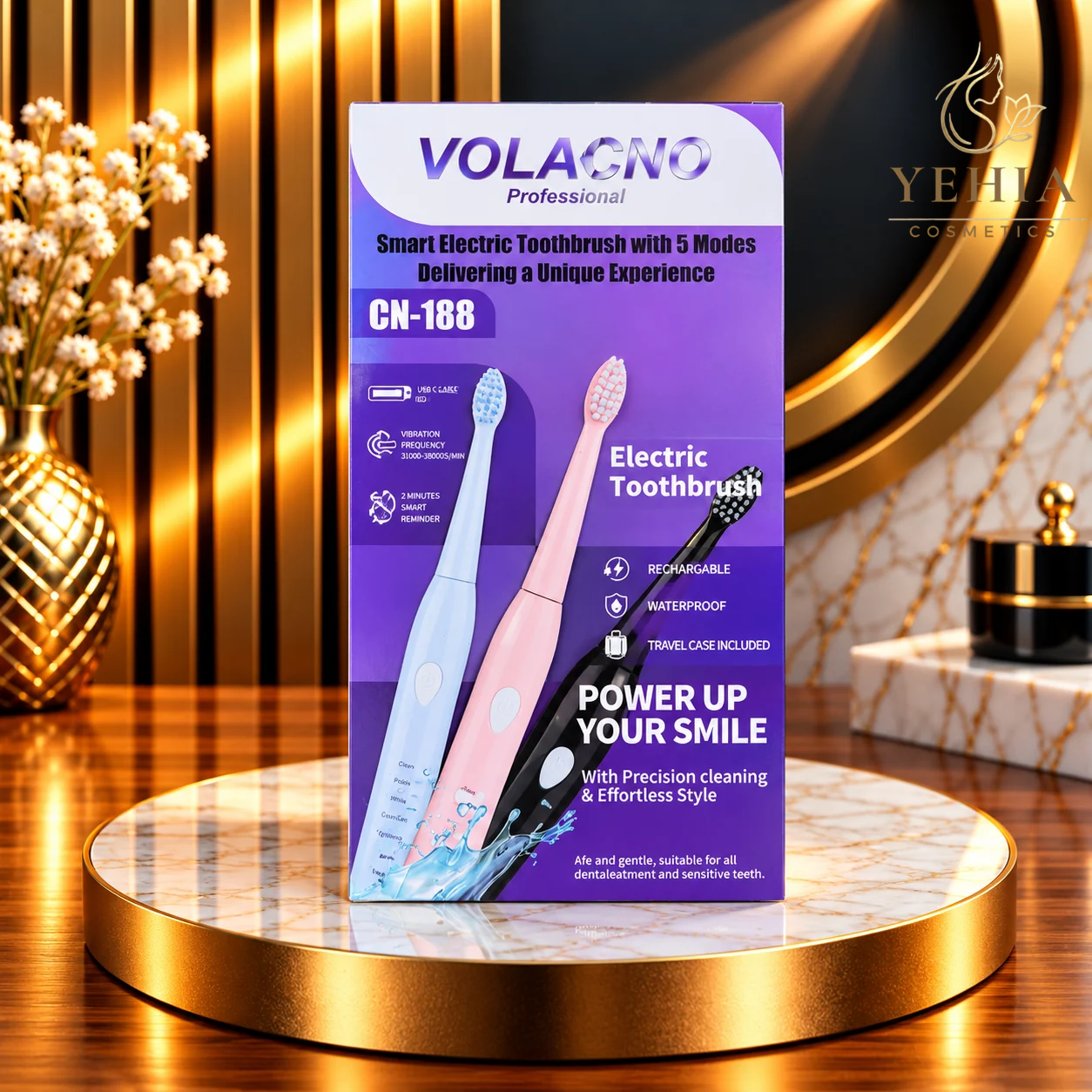 VOLACNO Smart Electric Toothbrush with 5 Modes (Model CN-188)