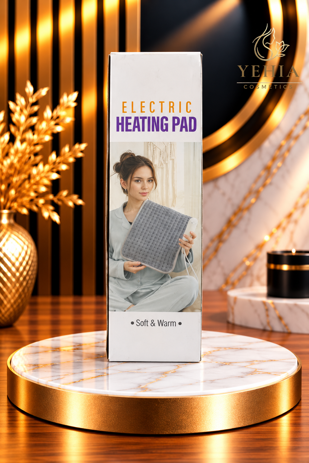 Electric Heating Pad for Muscle & Body Pain Relief (Soft & Warm)