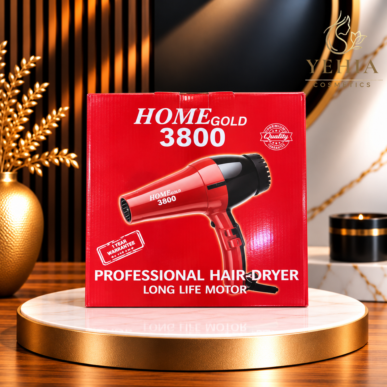 HOMEGOLD 3800 Professional Long Life Motor Hair Dryer