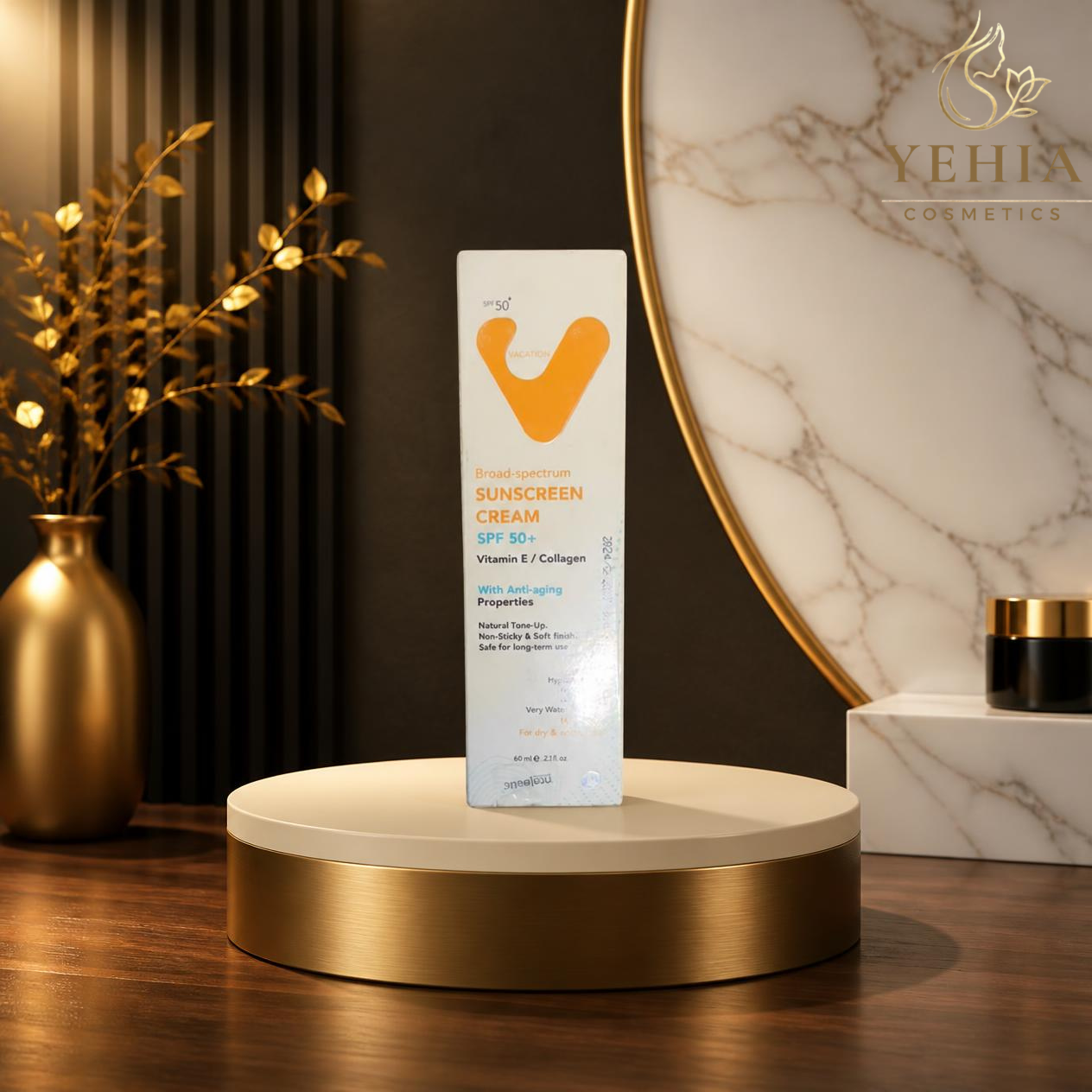 VACATION Broad-Spectrum Sunscreen Cream SPF 50+ with Vitamin E & Collagen