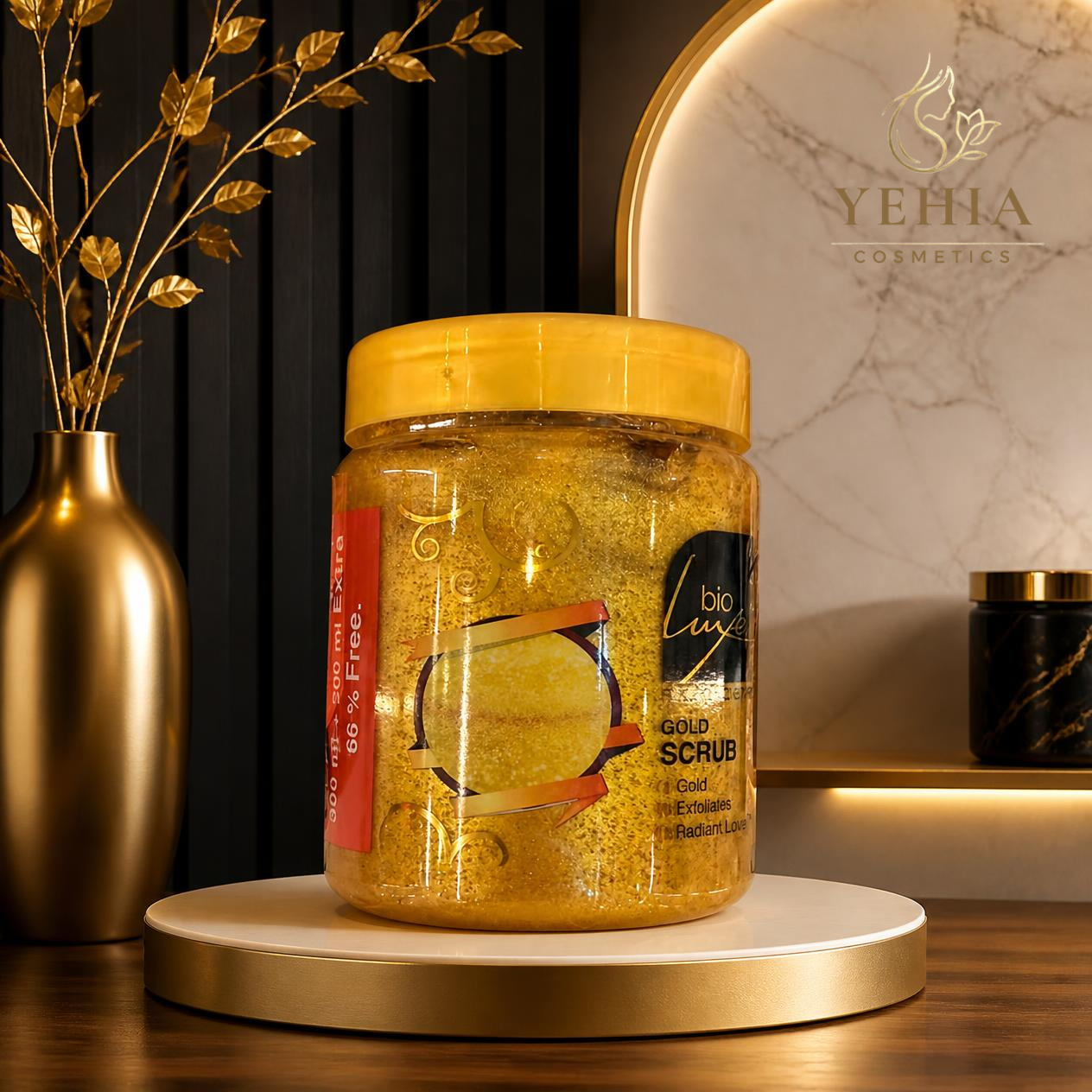 Bio Luxe Gold Face & Body Exfoliating Scrub – 500ml