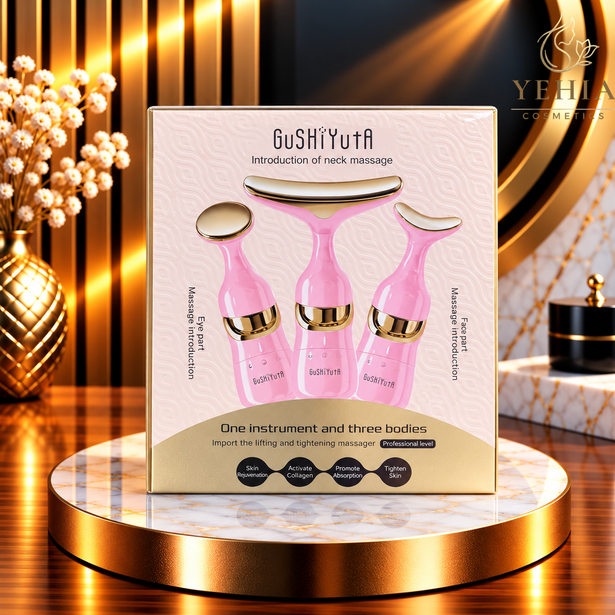 GuShiYuTa 3-in-1 Face, Neck & Eye Lifting Massager