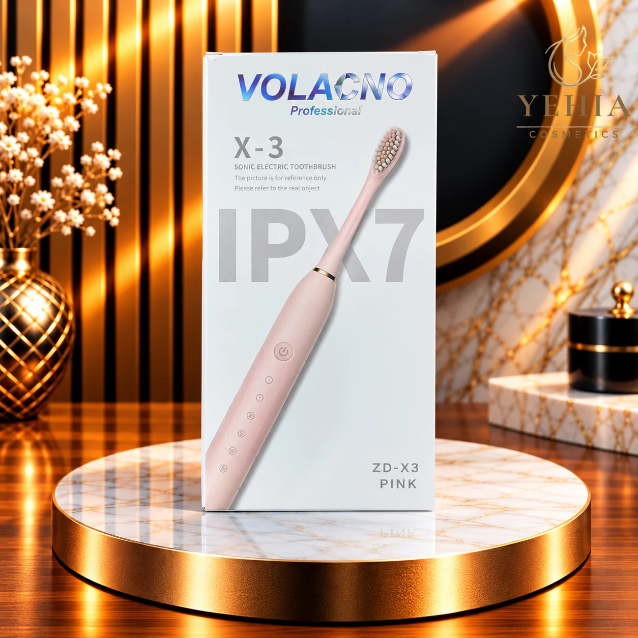 VOLACNO Waterproof Sonic Electric Toothbrush (Model X-3)
