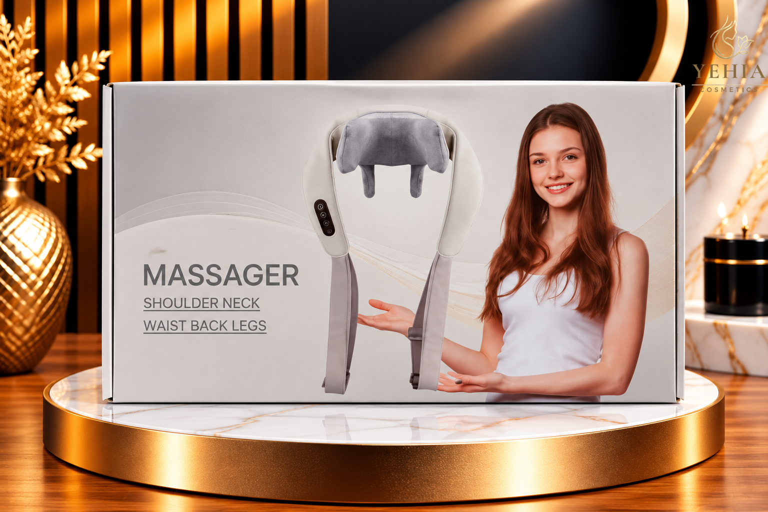 Electric Neck, Shoulder, Waist & Back Massager Belt