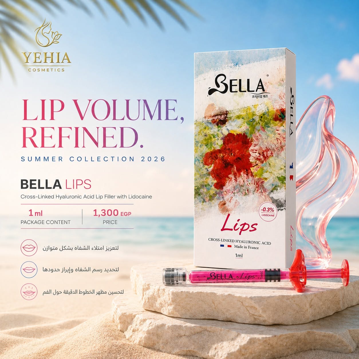 Bella Lips Dermal Filler with Lidocaine (1 mL)