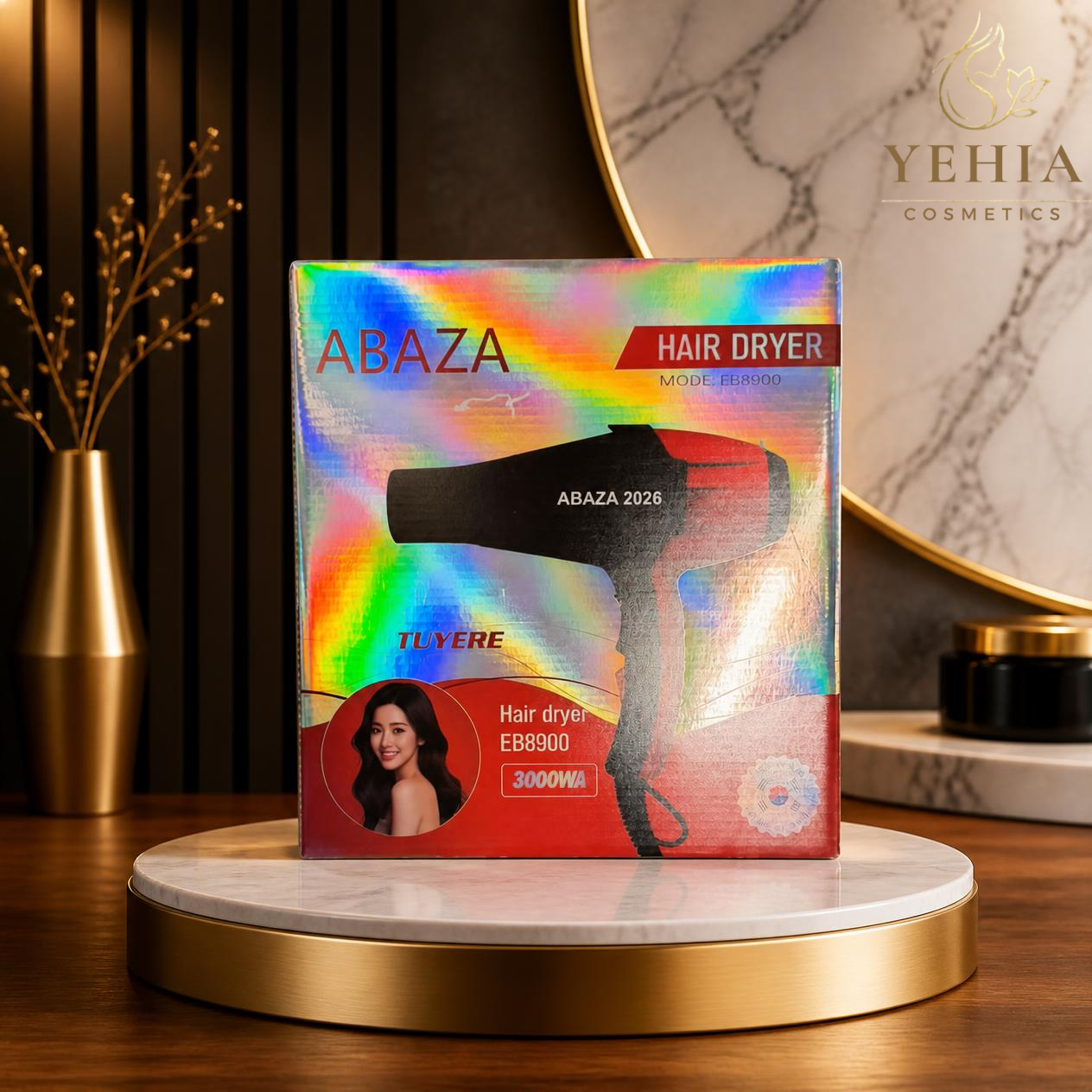 ABAZA Professional 3000W Hair Dryer – Model EB8900