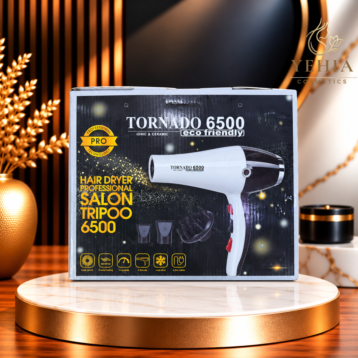 TORNADO 6500 Professional Ionic & Ceramic Hair Dryer