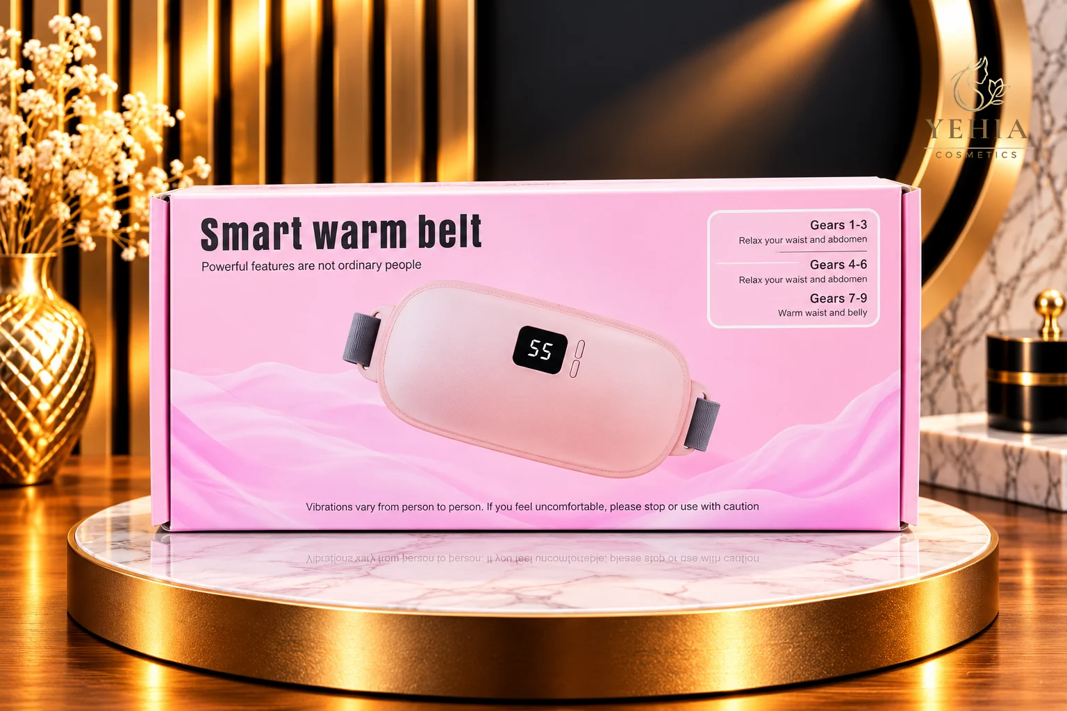 Smart Warm Belt for Waist and Abdomen - Pink