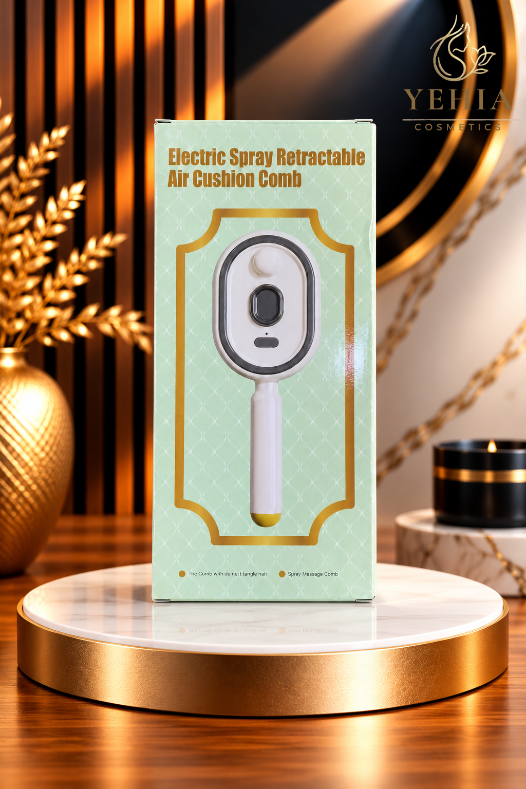 Electric Spray Retractable Air Cushion Massage Comb