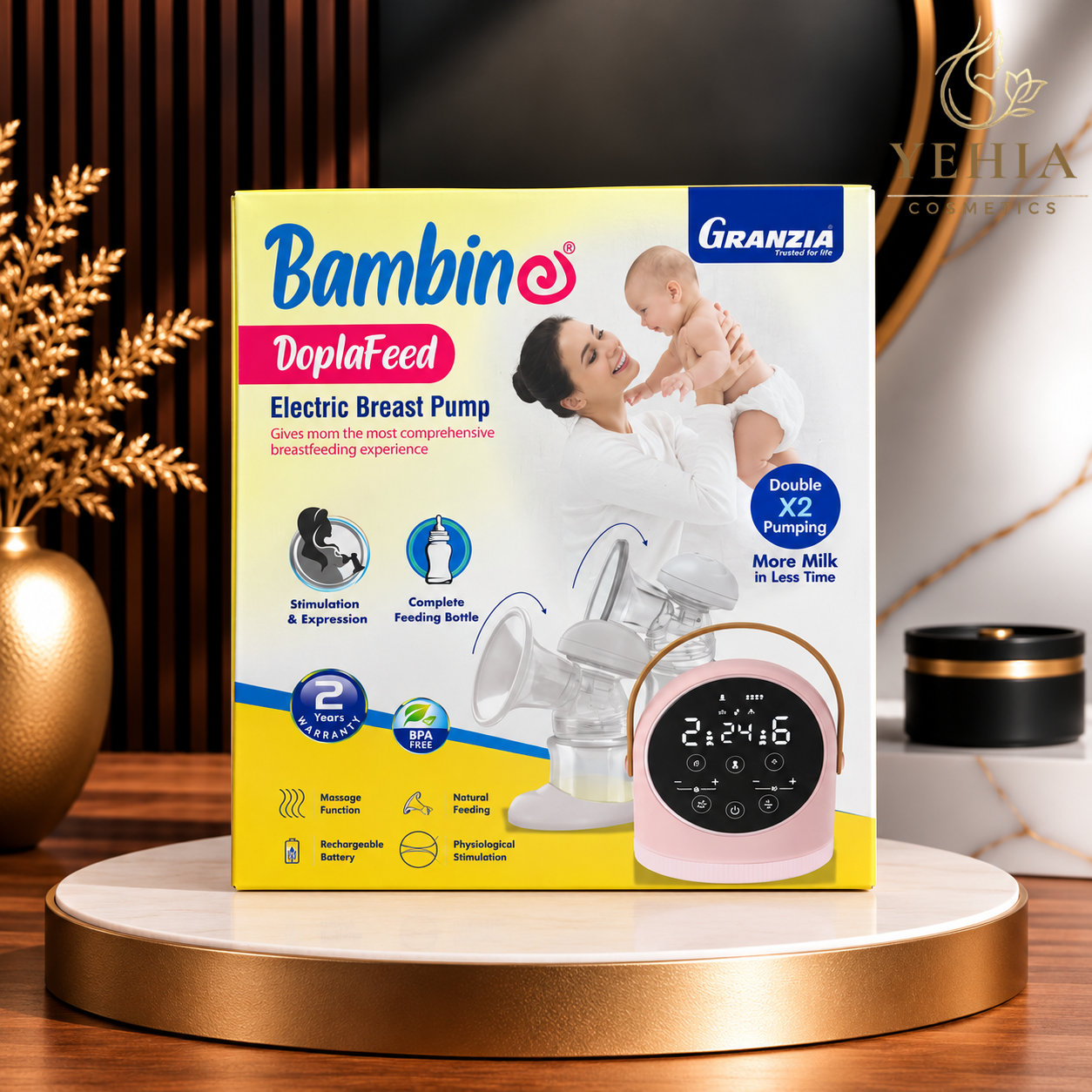 Granzia Bambino DoplaFeed Double Electric Breast Pump Set